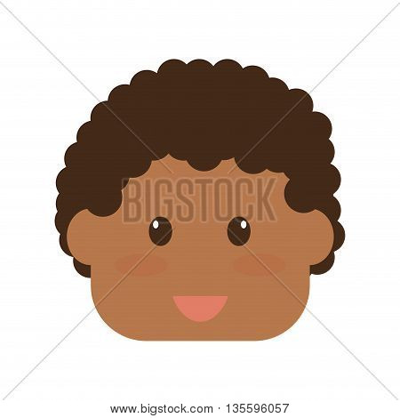 Kid and chilhood represented by little boy over isolated and flat background