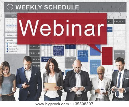 Webinar Website Online Internet Netwotking Concept