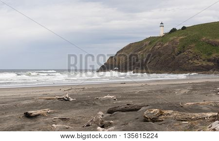 North Head Lighthouse Pacific Ocean Coast Nautical Beacon Light