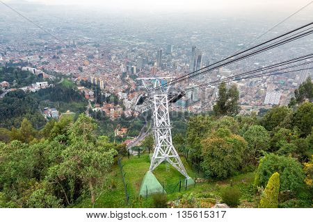 Aerial Tramway And Bogota, Colombia