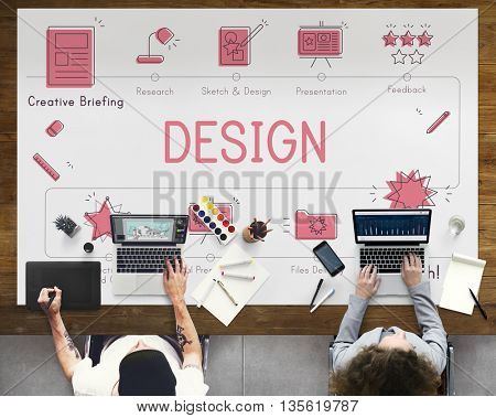 Design Development Visualize Creativity Concept
