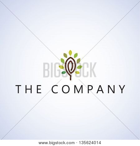 tree logo ideas design vector on background