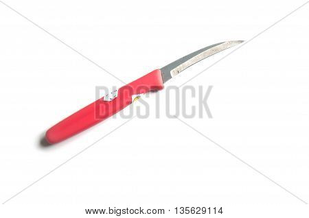 knife for food carve on white blackground - Thai use carve food and fruit for it beautifulThai style