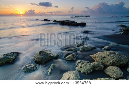 Beautifull Sunrise Morning in  Matahari Terbit Sanur Bali