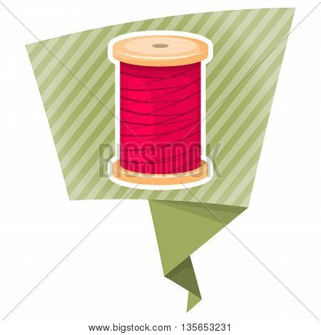 Reel With Thread, Vector Illustration