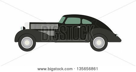 Retro cars icons vintage vector. Classic transportation auto vehicle retro car. Retro car nostalgia automobile old design. Graphic emblem race engine machine shop antique wheels set.