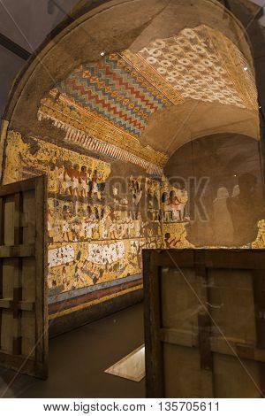 Chapel Of Maya In Museo Egizio In Turin