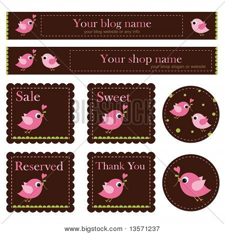 fugle-Premade butikken sæt