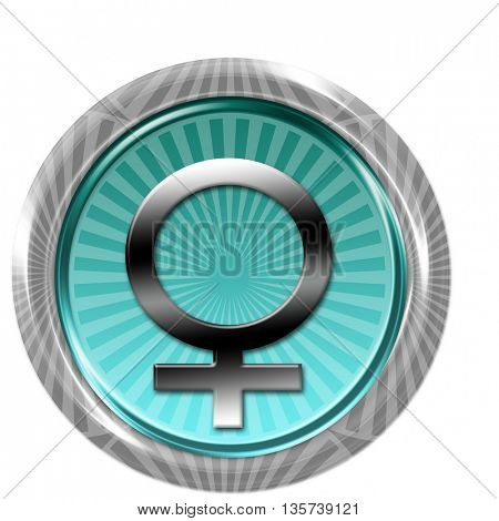 Button with female sign