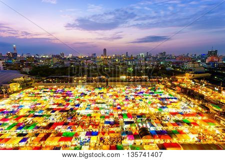 Tarad Rod Fai Weekend Market From Thailand
