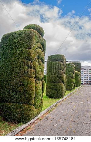 Tulcan Is The Capital Of The Province Of Carchi Known For Elaborately Trimmed Cypress Bushes Inspired More Than 300 Figures In Total