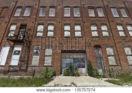 Urban Automotive Blight - Abandoned Automotive Factory - Worn Broken and Forgotten II