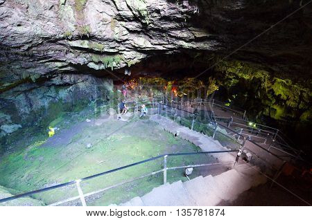 CRETEGREECE-JULY 21: The Cave of Zeus on July 212014 on the Crete island in Greece.