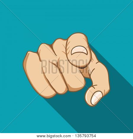 Job interview. Recruitment Hand. Stock vector. Vector illustration.