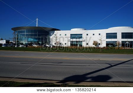 NAPERVILLE, ILLINOIS / UNITED STATES - NOVEMBER 3, 2015: One may purchase a BMW at Bill Jacobs BMW in Naperville.