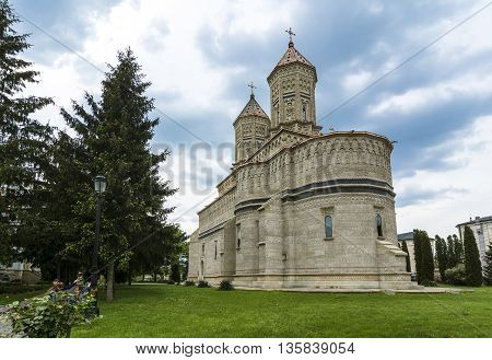Trei Ierarhi or The Three Holy Hierarhs, monastery Iasi. Is dating from the XVIIth century, built during Vasile Lupu's reign. The monument is famous for its embroidery in stone , most of it preserved in its original form