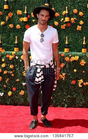 JERSEY CITY, NJ - MAY 30: Model Tobias Sorensen attends the 8th Annual Veuve Clicquot Polo Classic at Liberty State Park on May 30, 2015 in Jersey  City, New Jersey. 