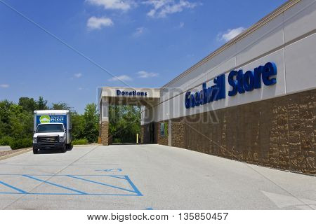 Indianapolis - Circa June 2016: A Goodwill Store. In 2015 Goodwill helped more than 26.4 million people train for careers III
