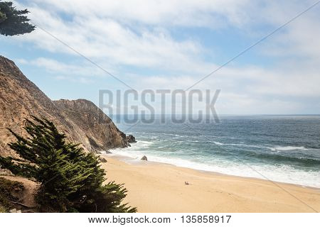 Montara State Beach In San Mateo, California