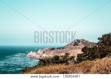 Oceanview From California Coast, United States