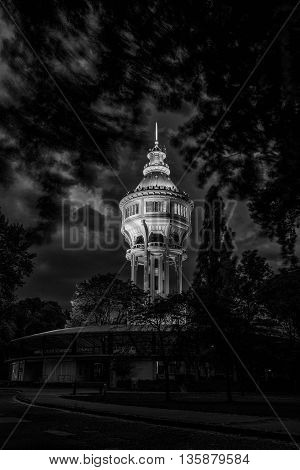 Water tower in Margaret Island Budapest Hungary