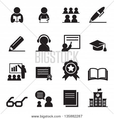 Learning icon set Vector illustration Graphic design