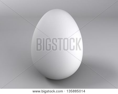 perfect white egg shapes on a gray background