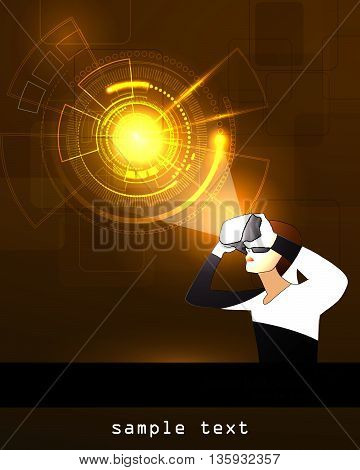 Glasses With The Virtual Reality