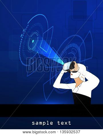Glasses With The Virtual Reality