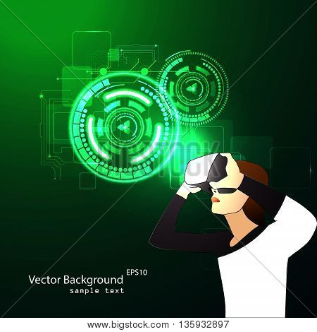 Glasses With The Virtual Reality