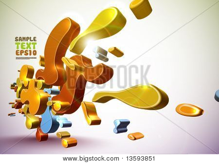 3D modelli irregolari vettoriali