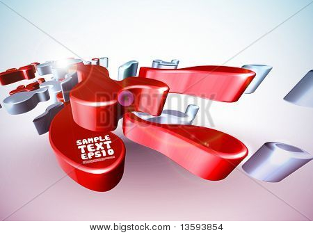 Vector 3D Irregular Patterns