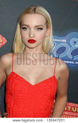 LOS ANGELES - JUN 23:  Dove Cameron at the 100th DCOM Adventures In Babysitting LA Premiere Screening at the Directors Guild of America on June 23, 2016 in Los Angeles, CA