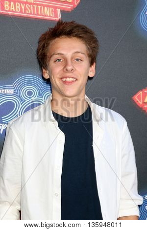 LOS ANGELES - JUN 23:  Jacob Bertrand at the 100th DCOM Adventures In Babysitting LA Premiere Screening at the Directors Guild of America on June 23, 2016 in Los Angeles, CA