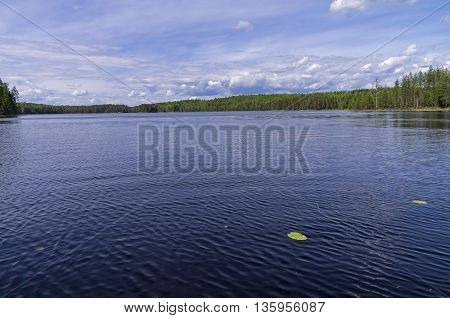Reach on the River Loyma South Karelia Russia. June.