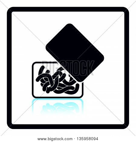 Icon Of Worm Container