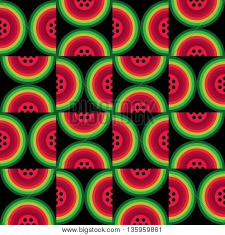 Modern icon abstract watermelon background. Vector background for summer party, card, watermelon poster, greeting, invitation cards.

