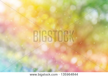 Rainbow Colour Sparkle Bokeh Fancy Background