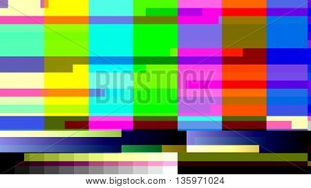 Glitch random digital signal malfunction. High resolution illustration 10909 from a series of abstract future tech imagery.