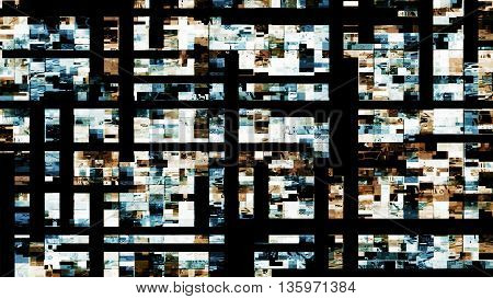 Glitch random digital signal malfunction. High resolution illustration 10923 from a series of abstract future tech imagery.
