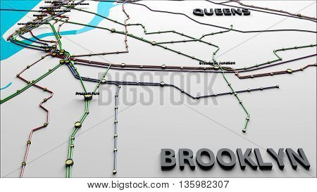 Subway Lines And Stations Of New York City Subways Brooklyn Queens Manhattan And The Bronx