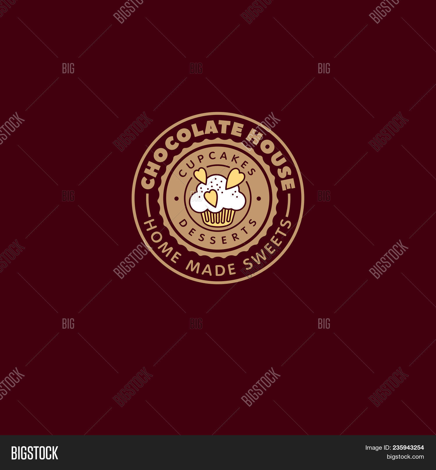 Chocolate House Logo Vector & Photo (Free Trial) Bigstock