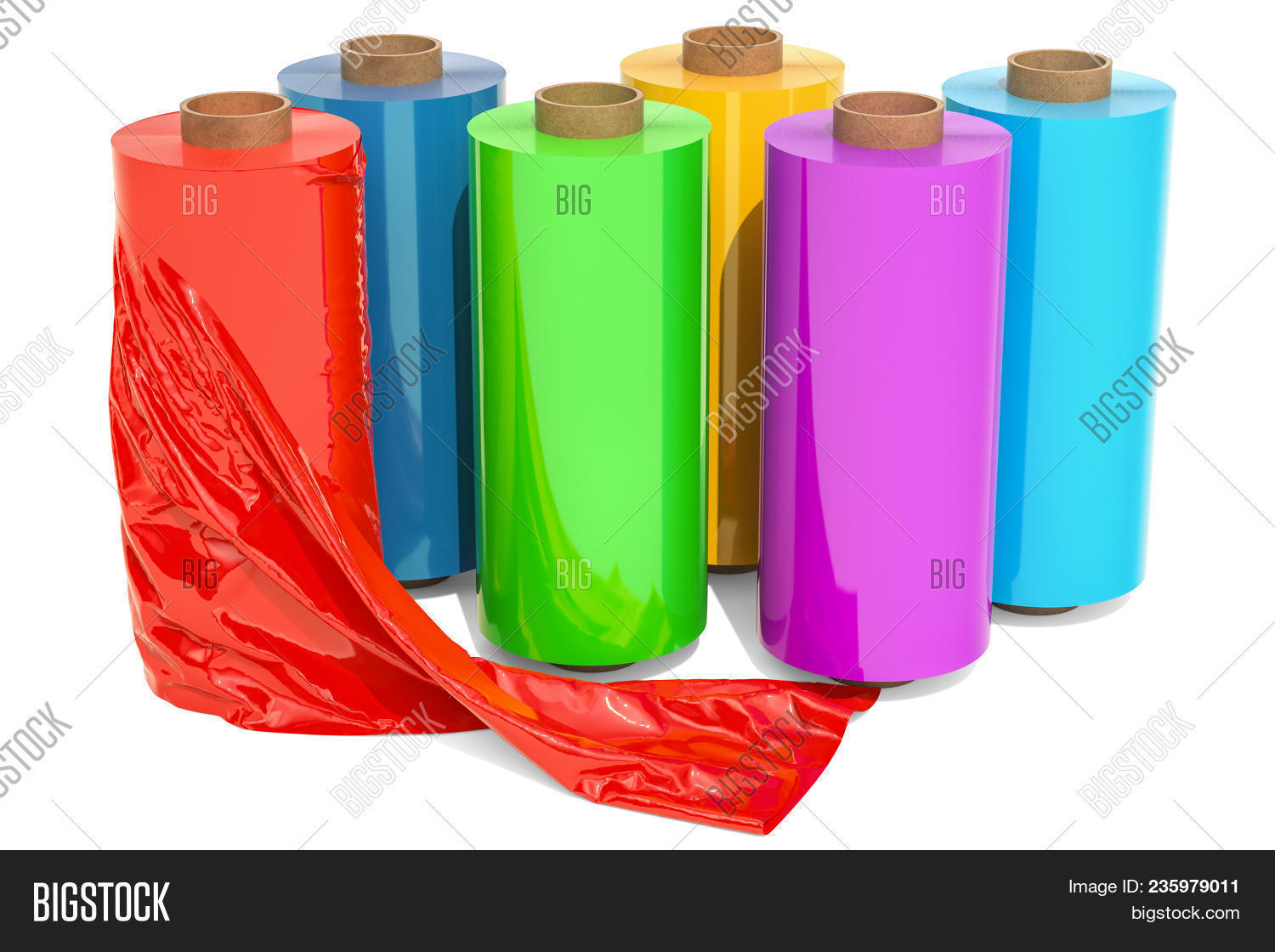 Roll Wrapping Plastic Image & Photo (Free Trial) Bigstock