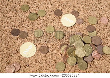 Cryptocurrency Euro Coins And Nxt In A Composition