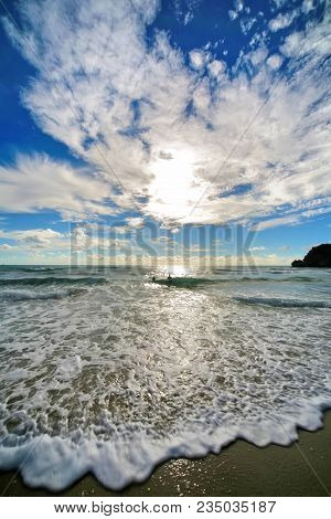 View Of Beach Of Kontogialos, Pelekas, Corfu, Greece