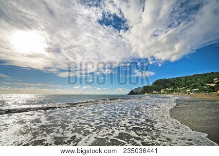 View Of Beach Of Kontogialos, Pelekas, Corfu, Greece