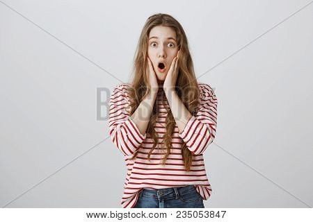 Girl Found Out Shocking Revelation About Relationship Of Her Sister. Amazed And Stunned Attractive F