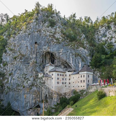 Slovenia - August 21 2017: Predjamski Grad On A Sunny August Day