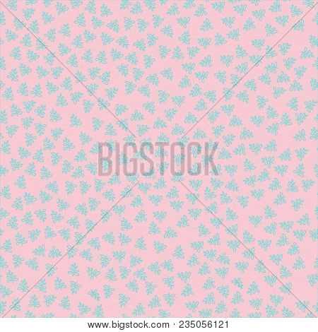 Vintage Floral Seamless Pattern. Vector. Seamless Texture With Flowers. Endless Floral Pattern.