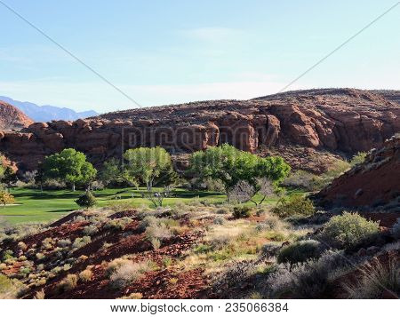 Views From The Red Saint George Sandstone Quarry Trail Or Temple Quarry Trail Nestled In The Hills J